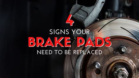 signs you need brake pads